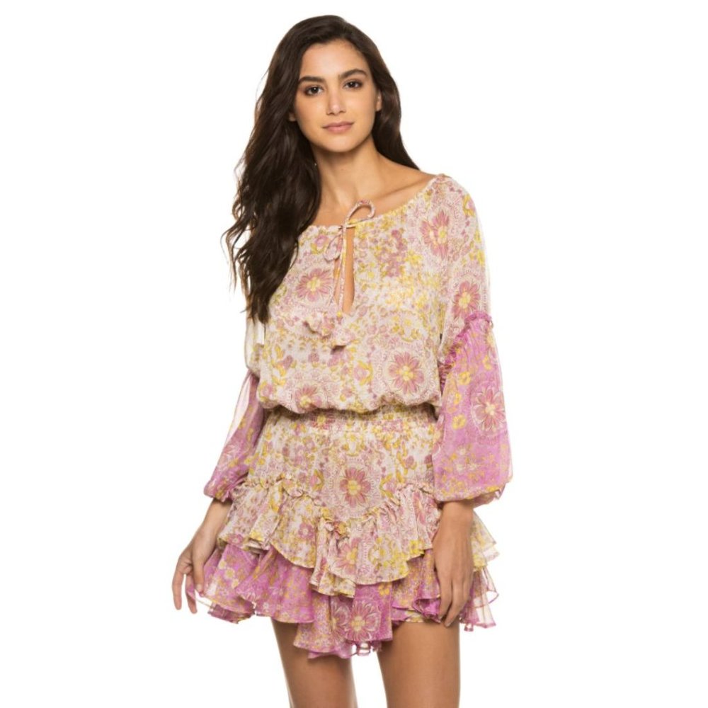 Misa Los Angeles Viviana Dress Floral Medallion Print